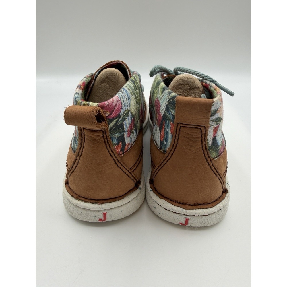 Justin Boots Breezy Chukka Booties,Womens 11, Cactus Floral,Tan,Cowhide Lea - Picture 3 of 14